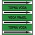 Značení potrubí, topná voda